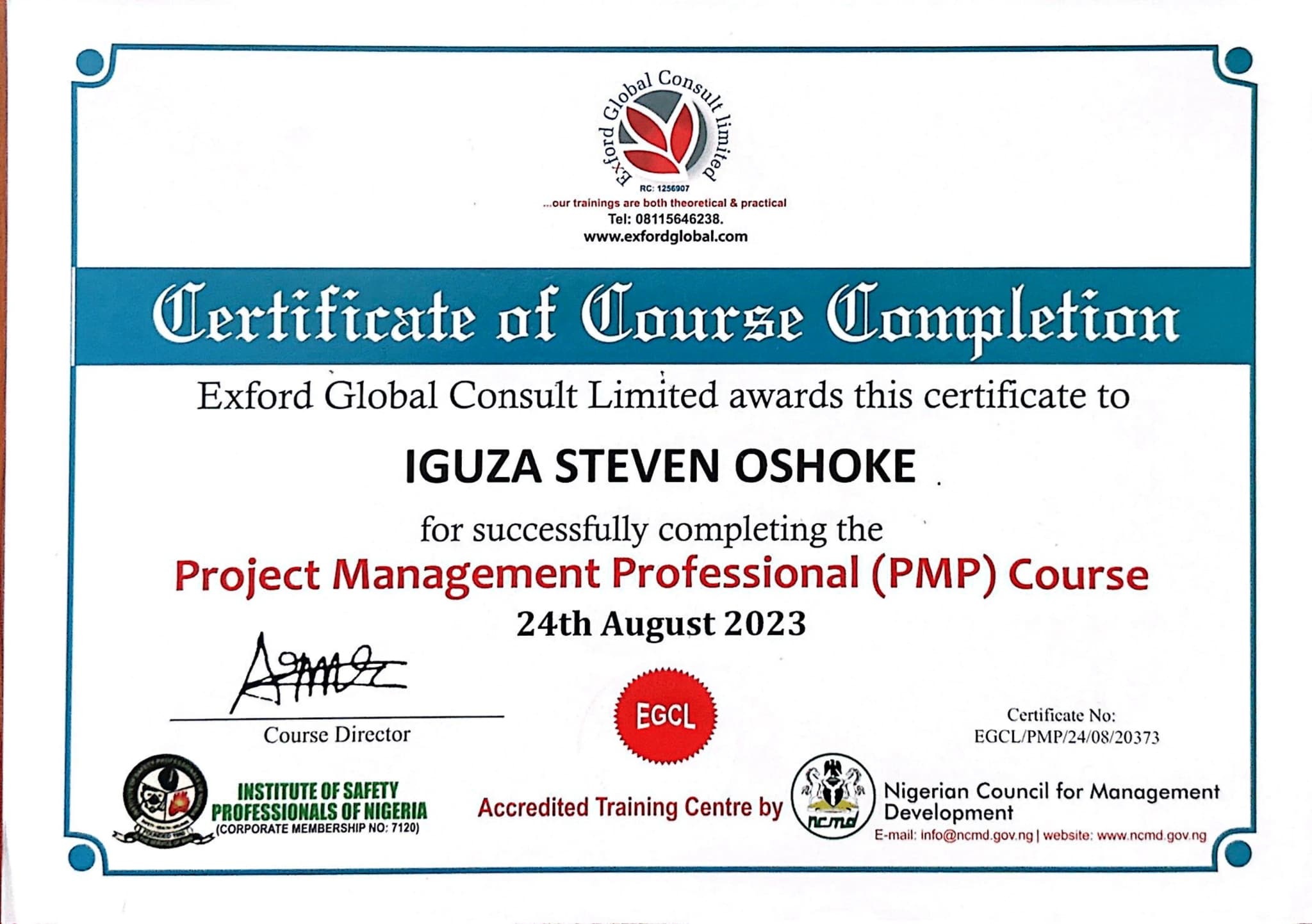 Exford Global Project Management Course